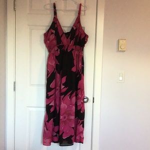 Pink and Black Maxi Dress 2X